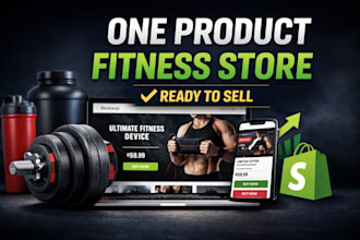 design one product shopify fitness store and yoga that convert