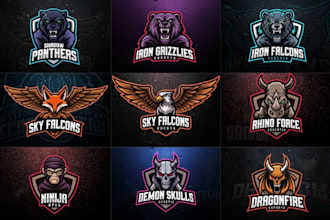 design professional mascot logo for gaming