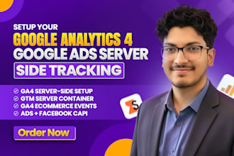 setup ga4 server side tracking, google analytics 4, ga4 ecommerce tracking, gtm