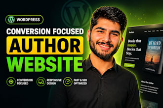 design a mobile friendly book or ebook author website