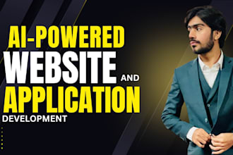 develop ai powered website as a full stack developer using PHP laravel
