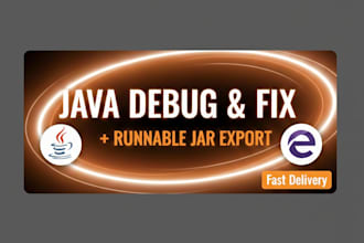 debug, fix, and export your java code into an executable jar