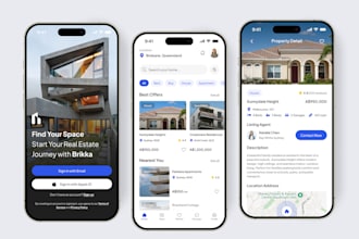 develop real estate app, hotel booking app, house renting app, agent app,
