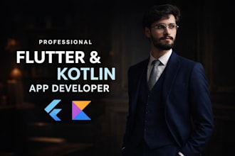 be flutter kotlin app developer with clean architecture approach