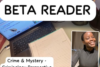 beta read your crime or mystery novel with a criminology student perspective
