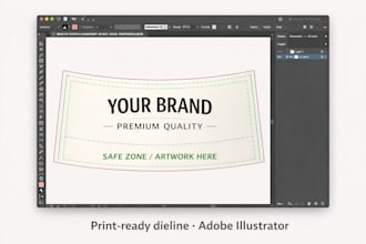 create a precise tapered conical label dieline for bottles