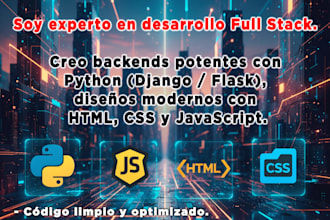 desarrollaré tu aplicación web profesional con python y js