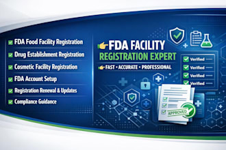 handle fda facility registration for food drug cosmetics companies