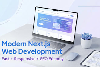 develop a responsive web app using next js and react