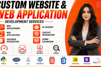 build fast and secure website in python, PHP, java and full stack
