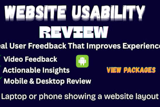 review your website usability and provide video feedback