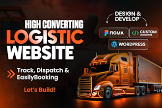 create a logistics, transport, courier, trucking, cargo, and freight website