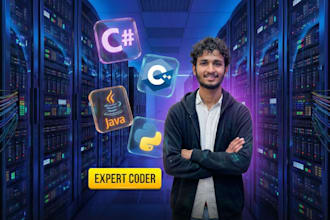 do c sharp coding, cpp, python, java programming projects and tasks
