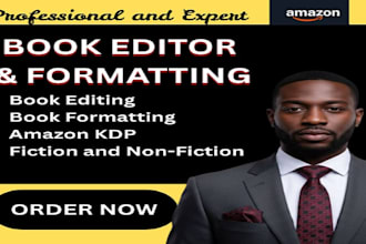 format and edit your books for amazon KDP publishing
