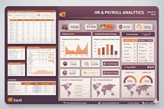 create excel payroll, HR reports, and power bi dashboards