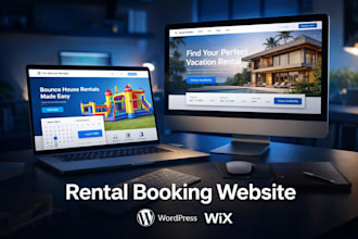 do vacation rental website bounce house rental str direct booking wordpress ,wix