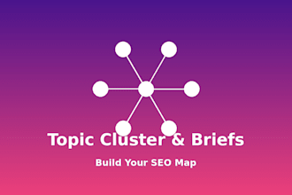 create an SEO topic cluster and deliver 10 detailed content briefs
