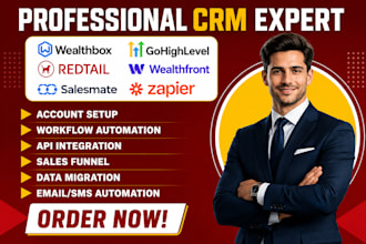 wealthbox redtail crm gohighlevel workflow wealthfront salesmate zap automation