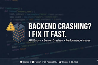 fix critical backend errors, crashes, or performance issues
