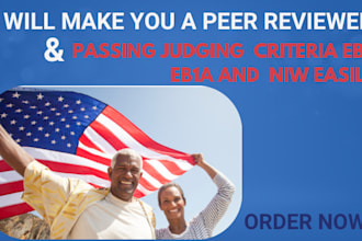you peer reviewer and pass judging criteria for eb1, eb1a