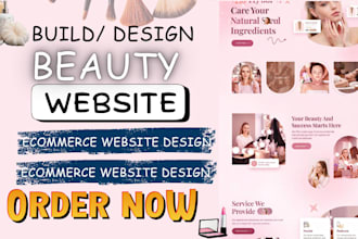 beauty website beauty shopify store spa website