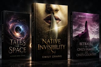design premium dark fantasy and gothic romance book covers for kindle and KDP