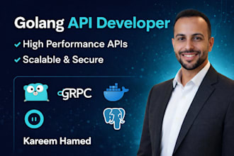 build scalable golang rest API ,grpc, microservices backend