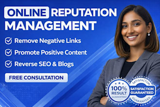 do online reputation management, ORM, services to suppress negative links