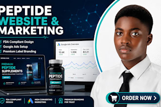 fda compliant peptide website, peptide label design, peptide google ads, peptide