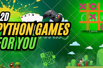 make 2d python games for you