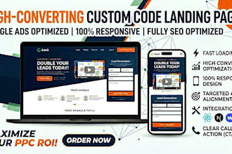 create a single page PPC landing page for sales and lead generation