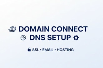connect domain to hosting and set up dns
