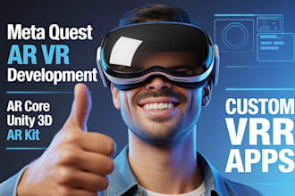 create high quality VR ar mr appliation in unity for quest oculus htc vive