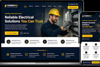 build electrician website electrical contractor website home service website