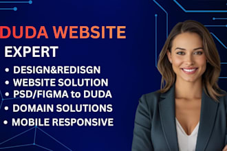 design a website using the duda website builder