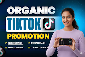 tiktok marketing organic video promotion for follower growth