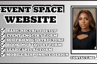 event space website, event venue website, hall rental website, wedding venue