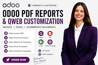 customize develop odoo invoice pdf odoo ecommerce report documents using qweb