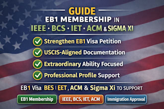 do eb1 membership in ieee, bcs, iet, acm and sigma xi for visa approval