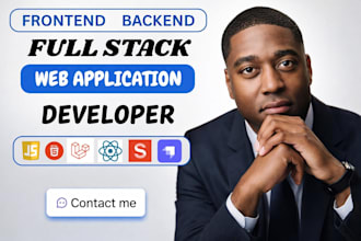 custom full stack ai website development, backend front end full stack developer