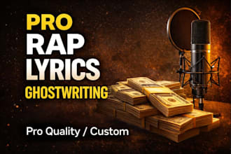 write catchy rap lyrics or a full song in your style