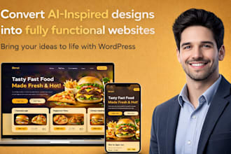 convert your ai inspired website design into fully functional wordpress website