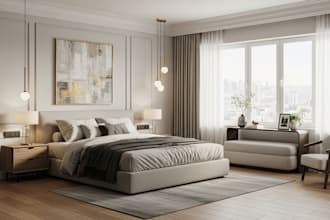 do 3d bedroom interior design rendering home decor architectural modeling