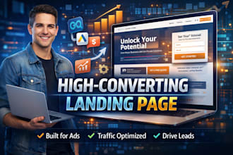 create a landing page optimised for conversions and ads