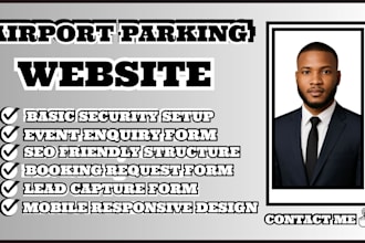 airport parking website, parking booking website, valet parking website