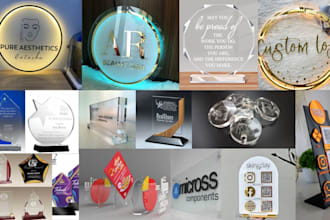 do all typpe of acrylic work like a awards shelds etc
