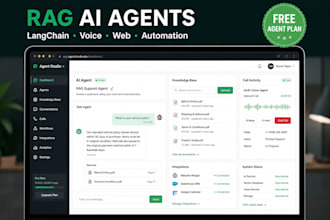 build llm ai agents, rag ai chatbot, ai agent chatbot apps, langchain saas app