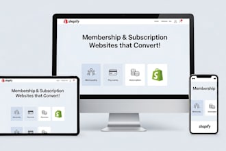 build high converting membership, subscription websites with saas integrations