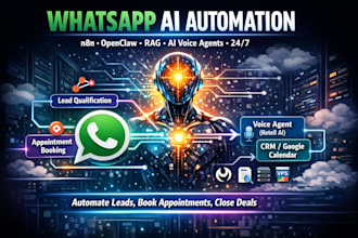 do n8n ai whatsapp automation moltbot clawdbot open claw rag ai voice agent vps