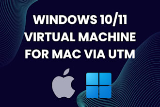 install windows 10 or 11 virtual machine on any mac via utm